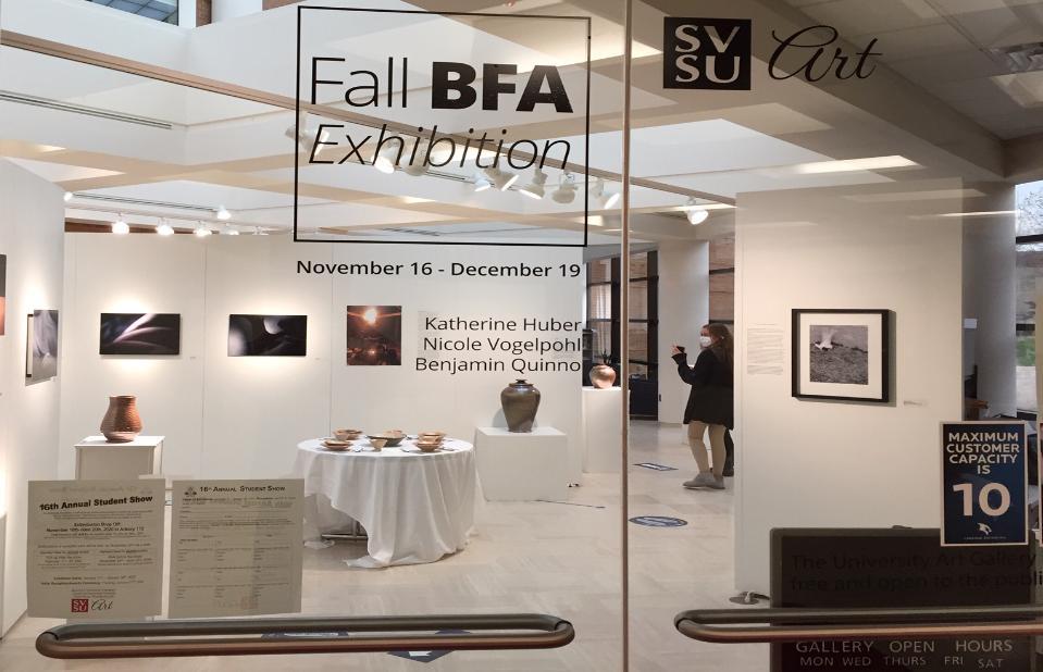 front entrance of F20 BFA exhibition
